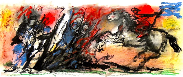 30x70 cm, Mixed media/paper