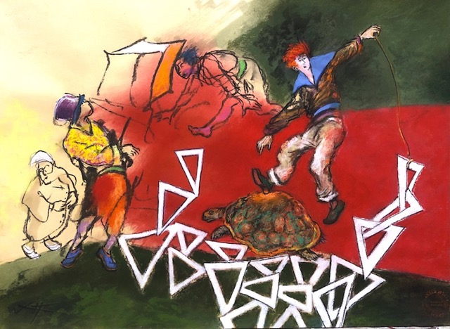 42x60 cm, Mixed media/paper