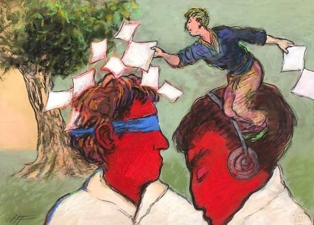 42x60 cm, Mixed media/paper