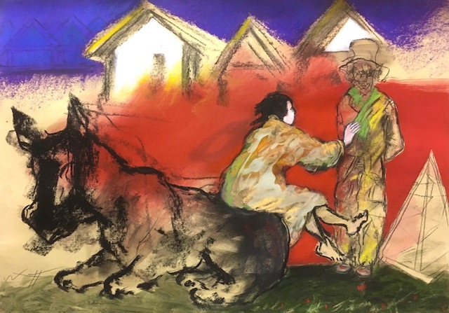 42x60 cm, Mixed media/paper