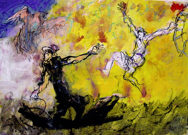 42x60 cm, Mixed media/paper