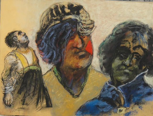 42x60 cm, Mixed media/paper