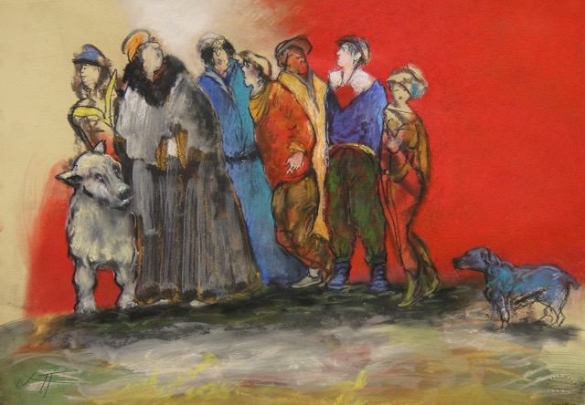 42x60cm, Mixed media/paper