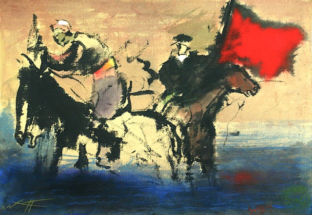 29,5x 40 cm, Ink and pastel on paper