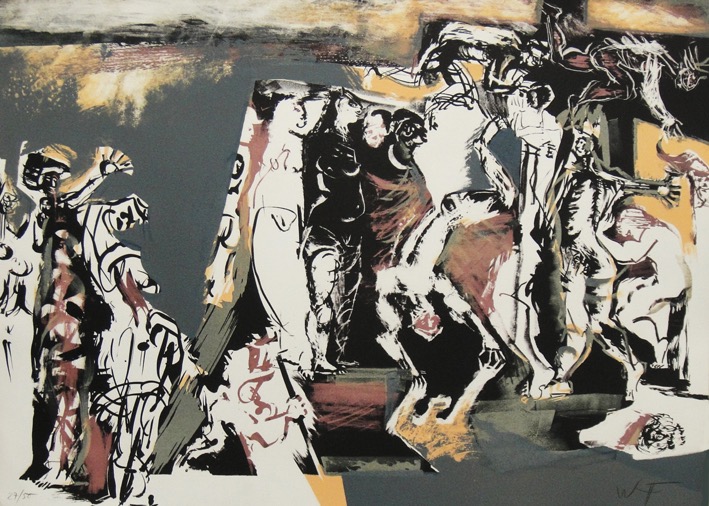 Lithographie. 60x70 cm